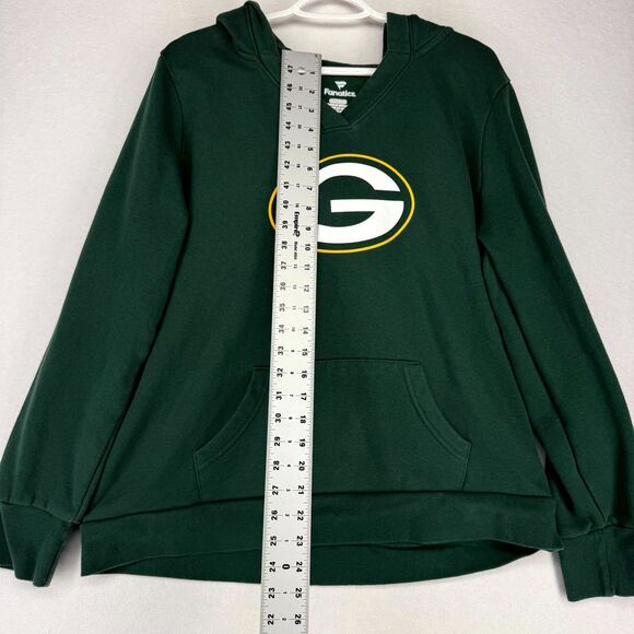 Fanatics Green Bay Packers V-neck Sweatshirt Womens Size XL - Picture 8 of 9